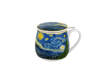 Van Gogh "Starry Night" - Mugg Barrel med tesil (The Art Gallery)