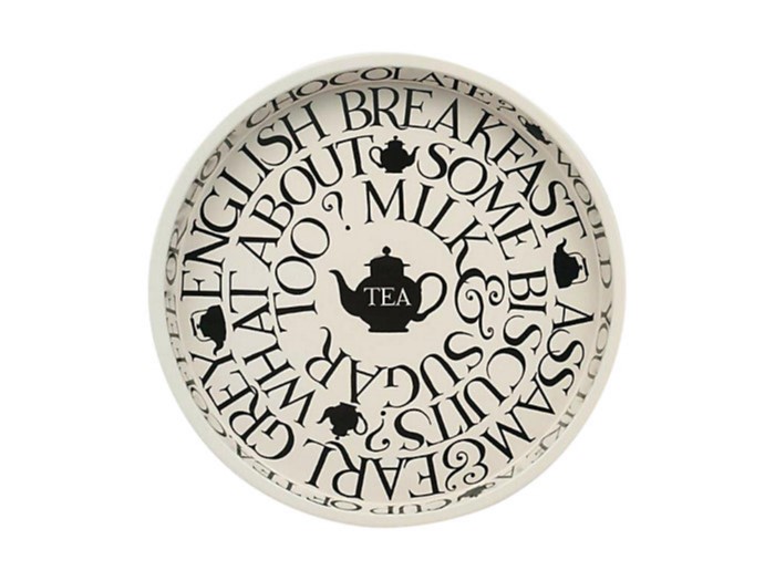 Bricka Emma Bridgewater Black Toast rund