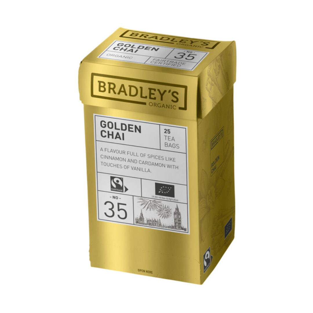 Bradley´s Golden Chai Ekologisk No 35 - Portionste 25-pack