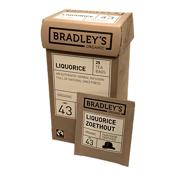 Bradley´s Liquorice Ekologisk No 43 - Portionste 25-pack