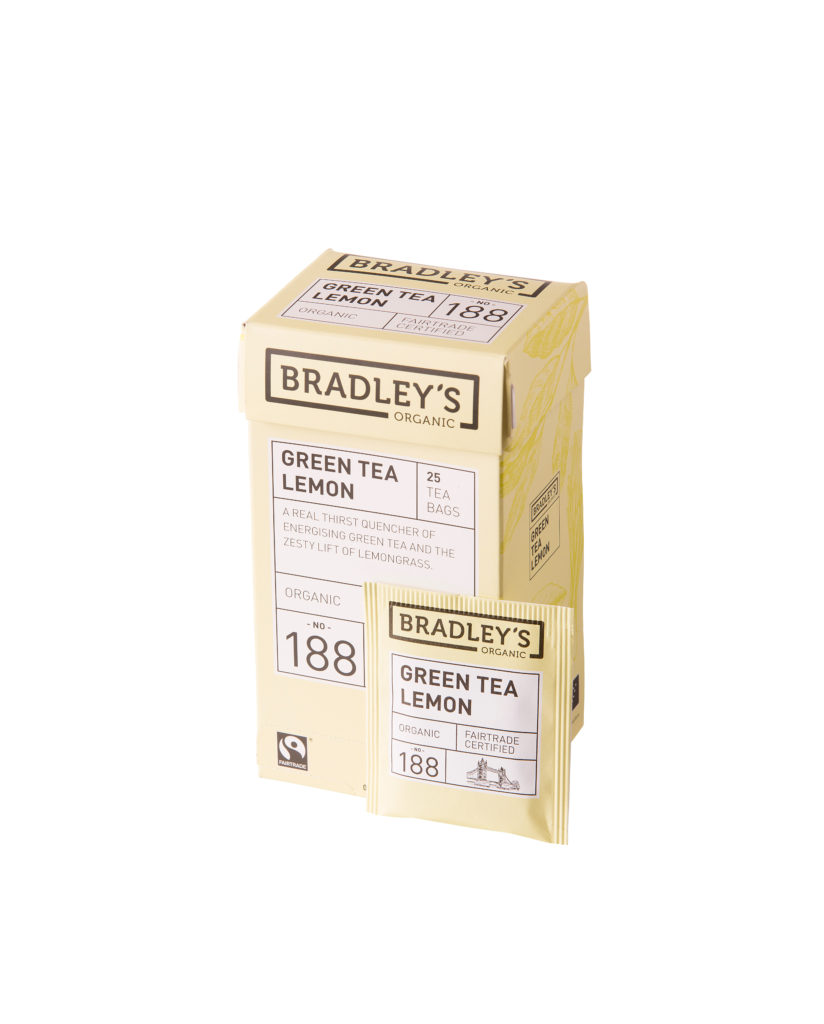Bradley´s Green tea Lemon Ekologisk No 188 - Portionste 25-pack