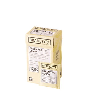 Bradley´s Green tea Lemon Ekologisk No 188 - Portionste 25-pack