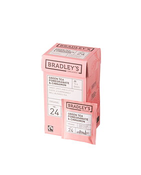 Bradley´s Green Tea Pomegranate & Cinnamon Ekologisk No24 - Portionste 25-pack