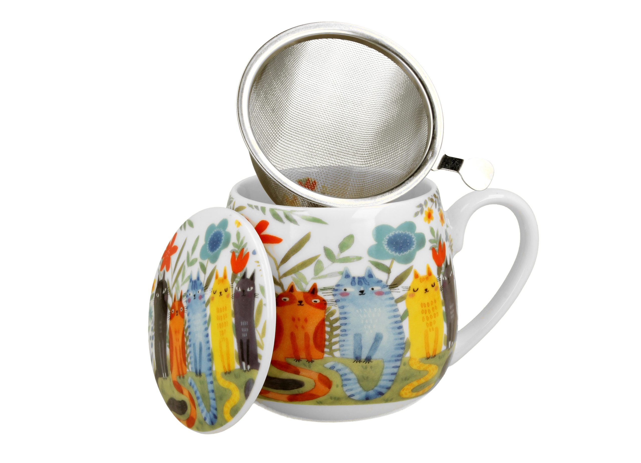 Cat Garden Felines - Mugg Barrel med tesil (The Art Gallery) - 3