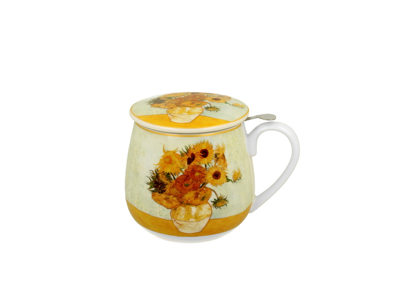 Van Gogh "Sunflowers" - Mugg Barrel med tesil (The Art Gallery) - 3