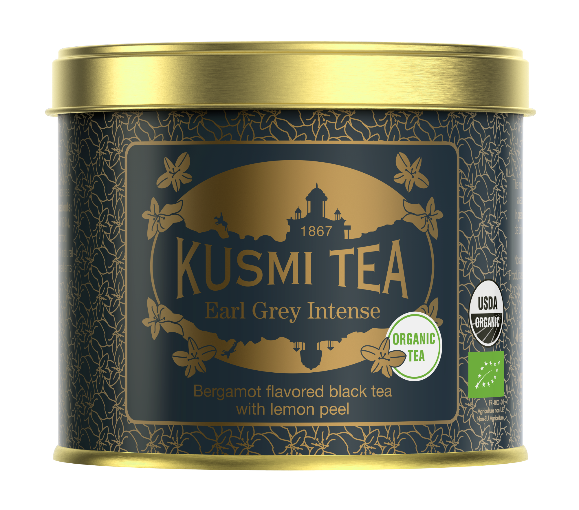 Kusmi Earl Grey Intense Ekologisk - Plåtburk 100 gram 