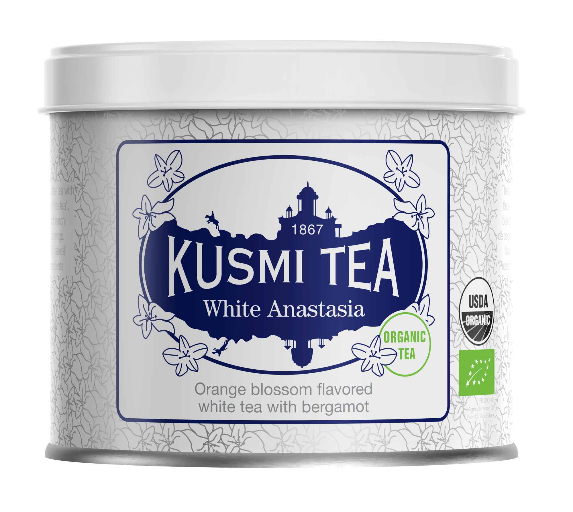 Kusmi White Anastasia Ekologisk - Plåtburk 90 gram 