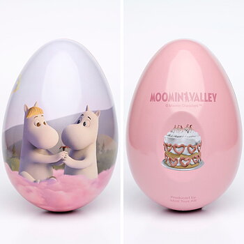 STORT Mumin Plåtägg / Påskägg - Rosa Moln 25 cm