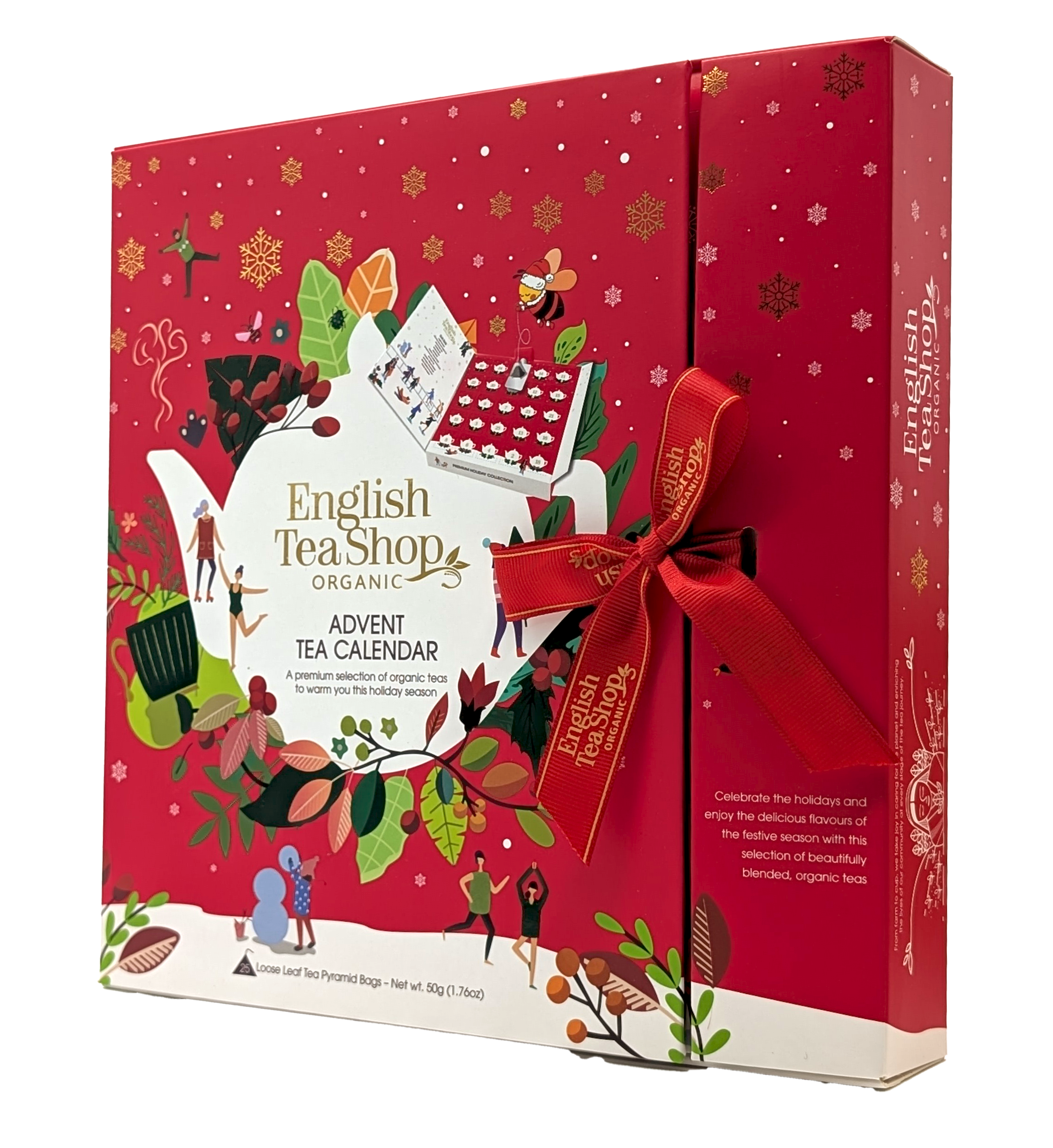 English Tea Shop Tekalender - Santa Red Bok Ekologisk 2026