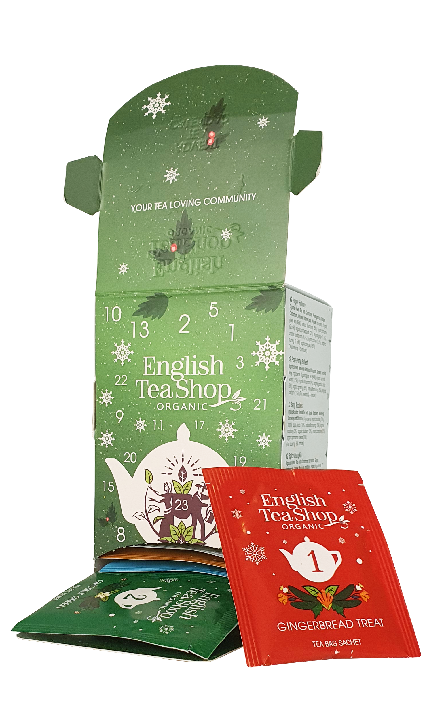 English Tea Shop Tekalender - Te i ask med 25 tepåsar Ekologisk 2026 - 2