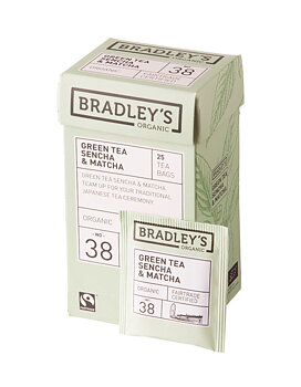 Bradley´s Green Tea Sencha & Matcha Ekologisk No 38 - Portionste 25-pack