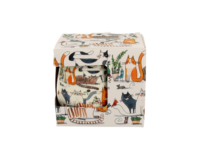 Cat Lazy - Mugg Barrel med tesil (The Art Gallery) - 4