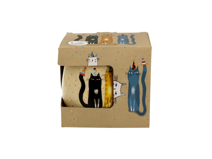 Cat Party - Mugg Barrel med tesil (The Art Gallery) - 4