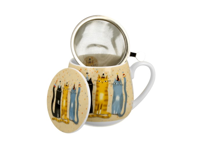 Cat Party - Mugg Barrel med tesil (The Art Gallery) - 3
