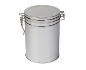 Teburk Rund med knäpplock 200 gram - SILVER