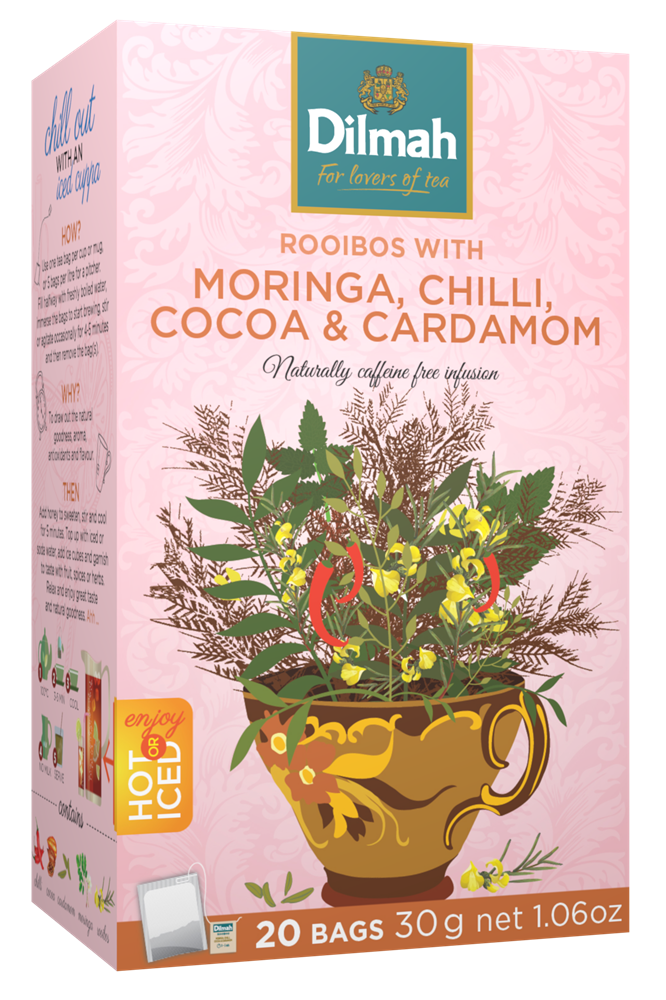 Dilmah Moringa Chili & Kakao - Tepåsar 20-pack