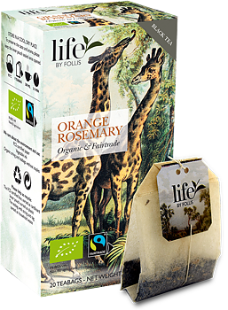 Life by Follis Apelsin Rosmarin Ekologisk - Tepåsar 20-pack