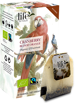 Life by Follis Rooibos Tranbär Blodapelsin Ekologisk - Tepåsar 20-pack