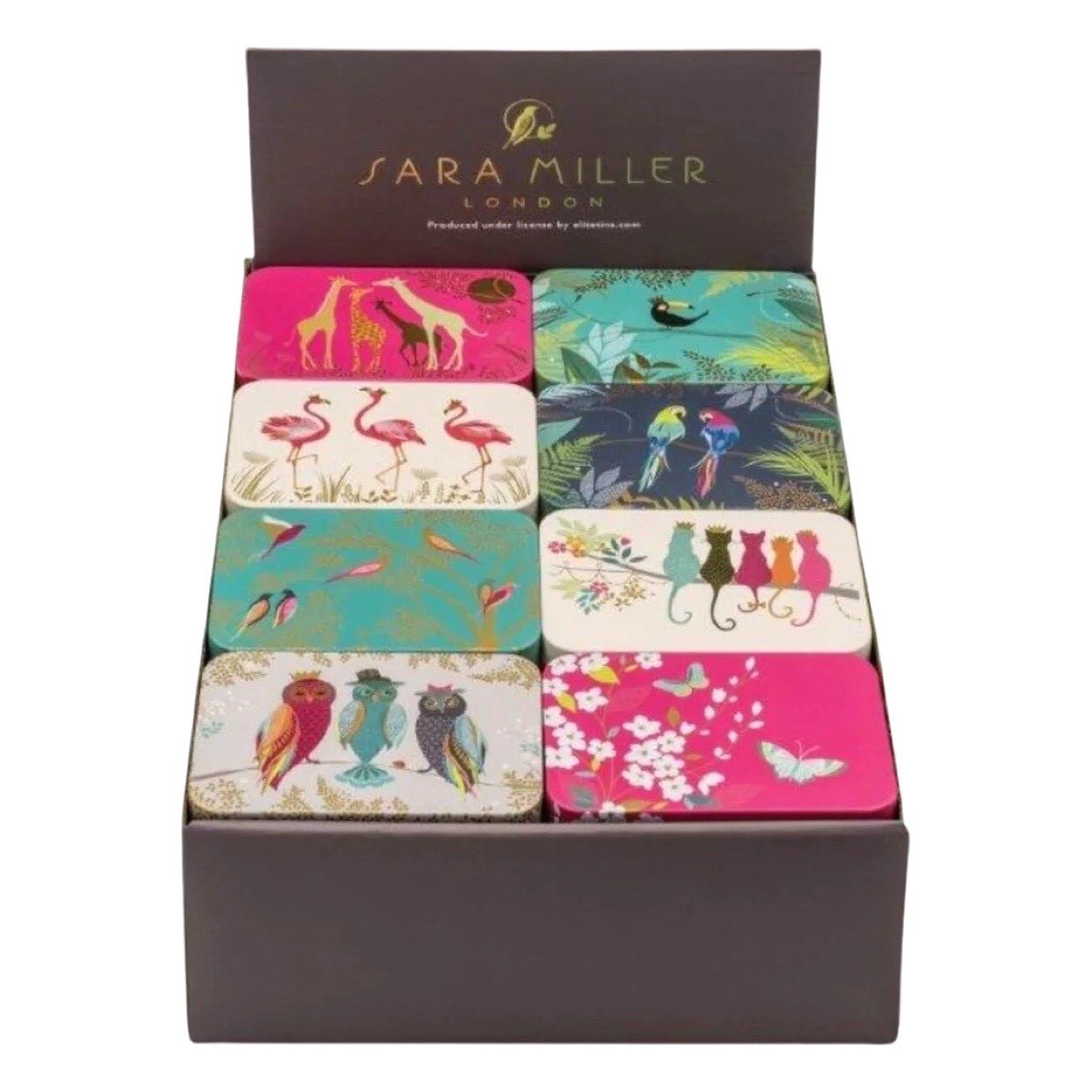 Liten Ask Sara Miller Green Birds 8olika motiv att välja bland