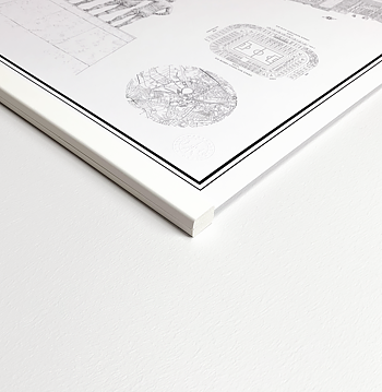 Porte-affiche blanc