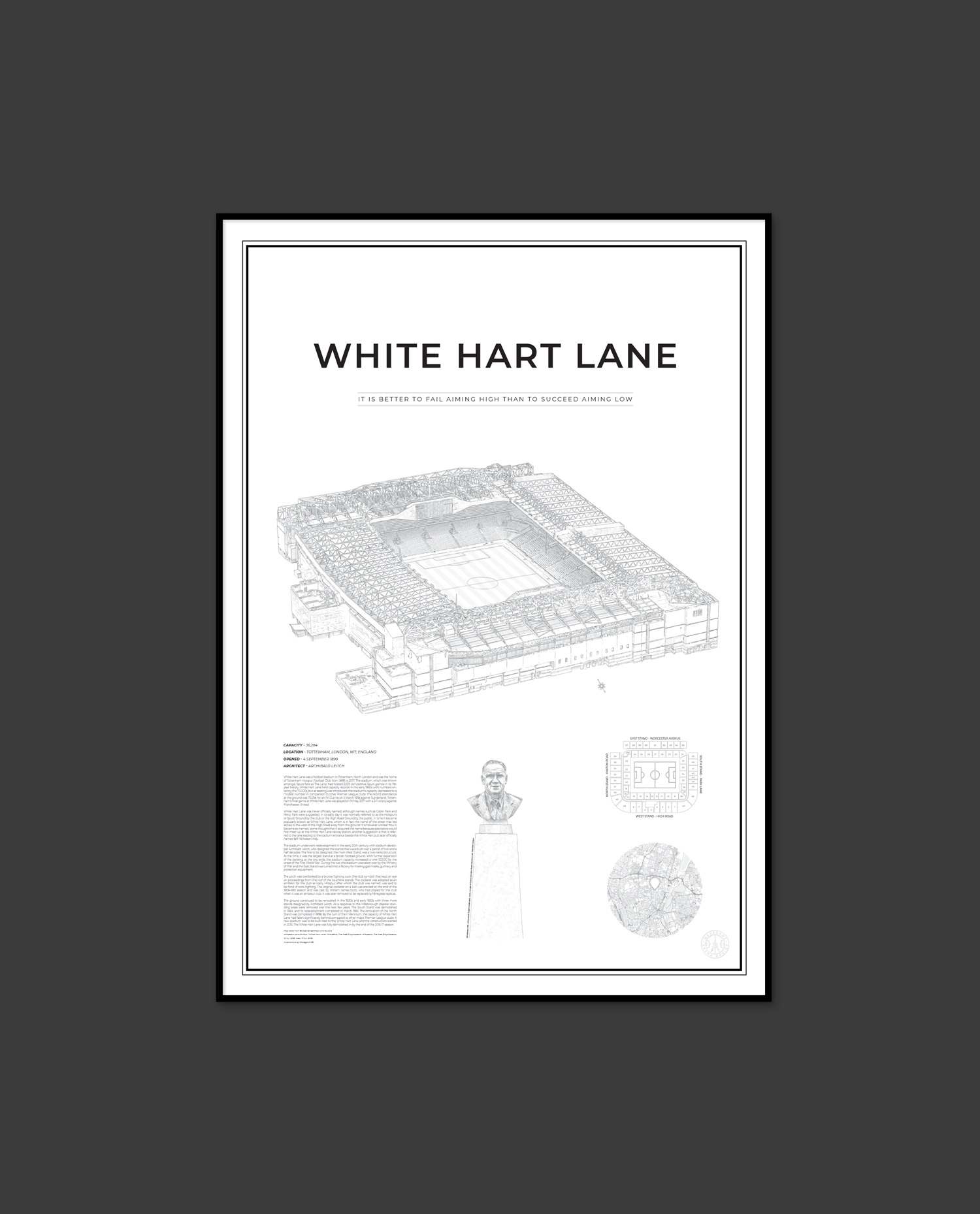 Poster with White Hart Lane