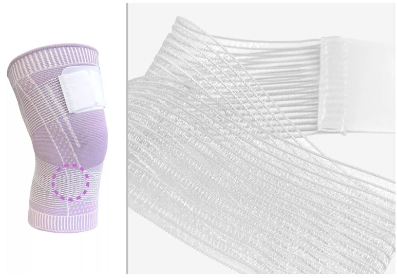 Knieschoner mit Schnalle - Violett - 5