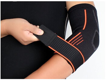 Ergonomiskt armbågsstöd med justerbar kompression – för sport och arbete