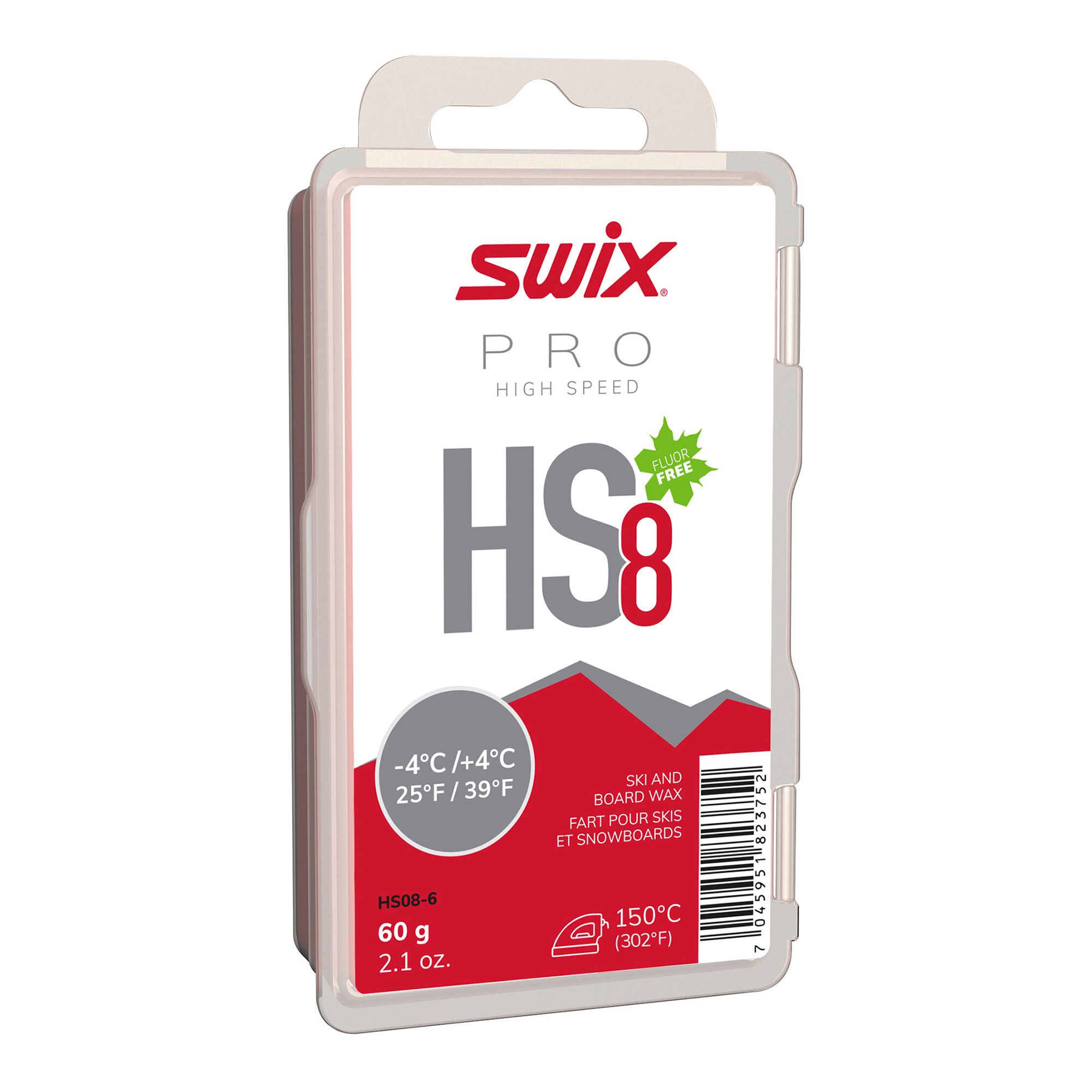 Swix Hs8 Red, -4°C/+4°C, 60G