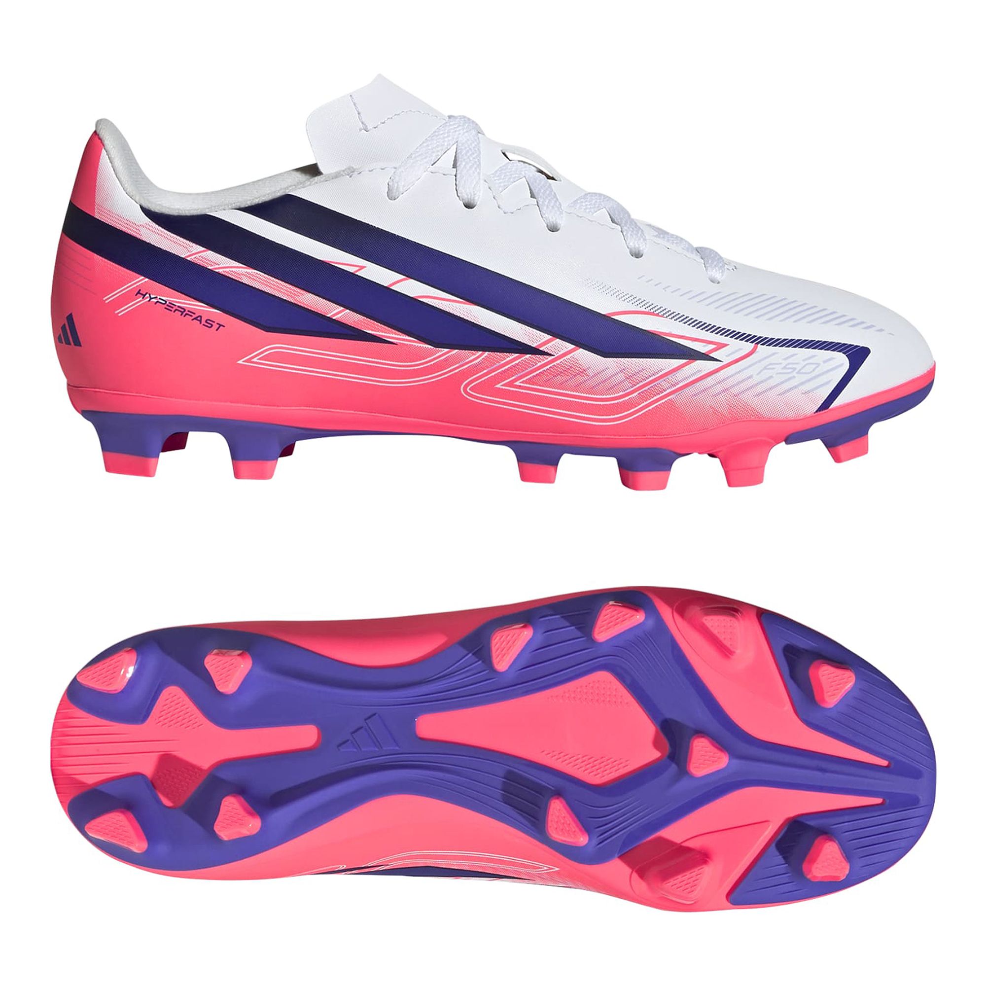 Adidas F50 Hyperfast Club FG/MG Jr Fotbollsskor - 3