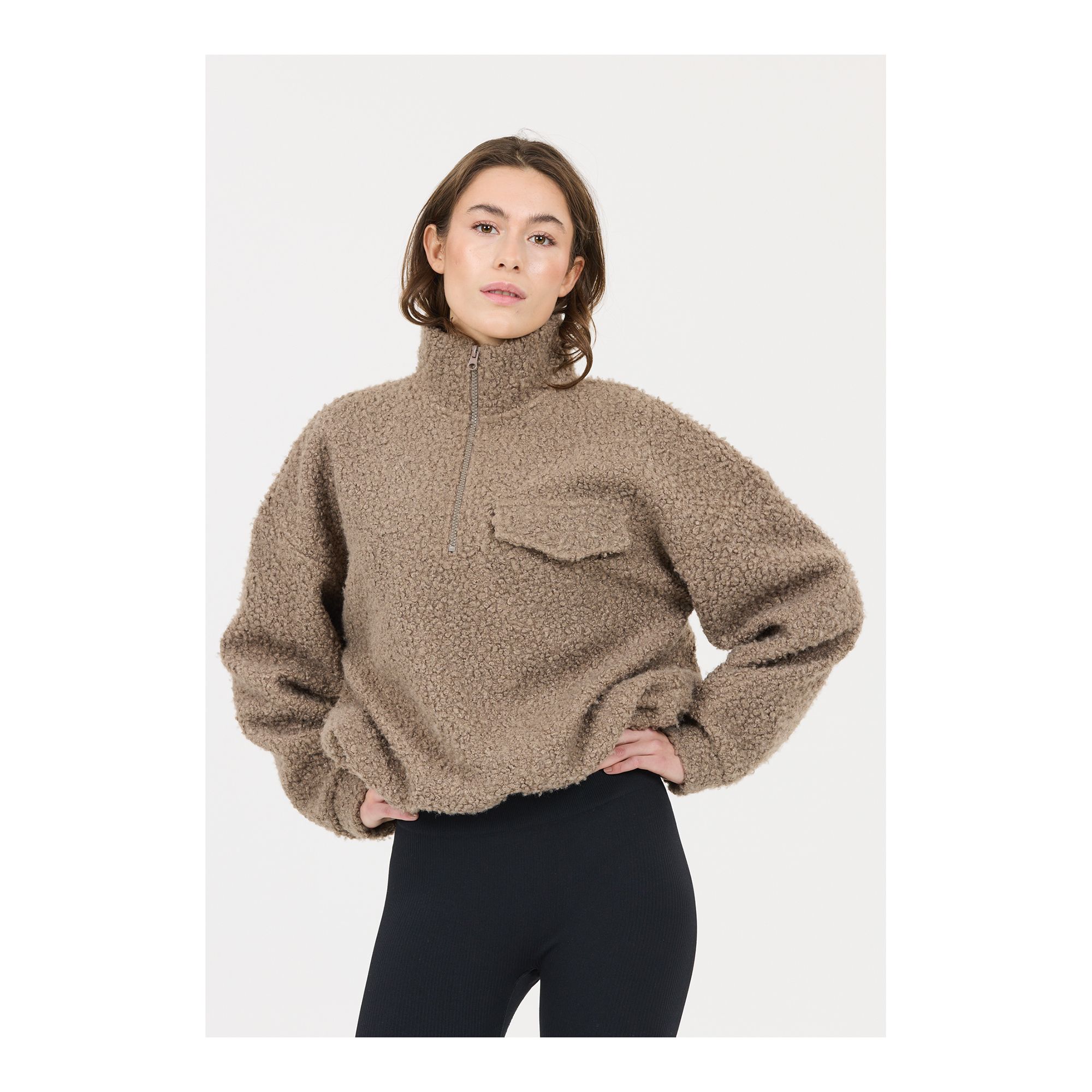 Athlecia Florrie W Sherpa Half Zip Fleecetröja - 3