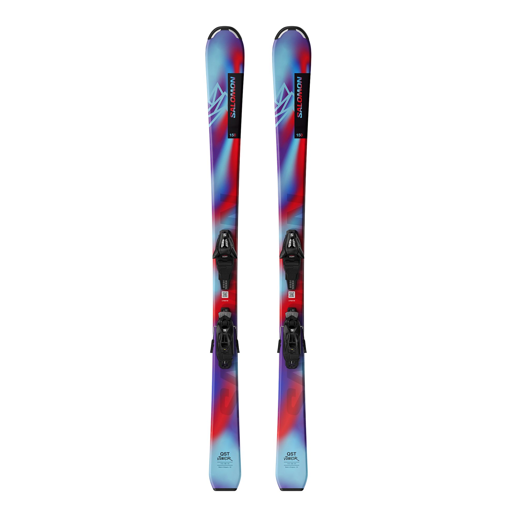 Salomon L Qst Jr S + C5 GW J75-bindning Alpinskidor - 3