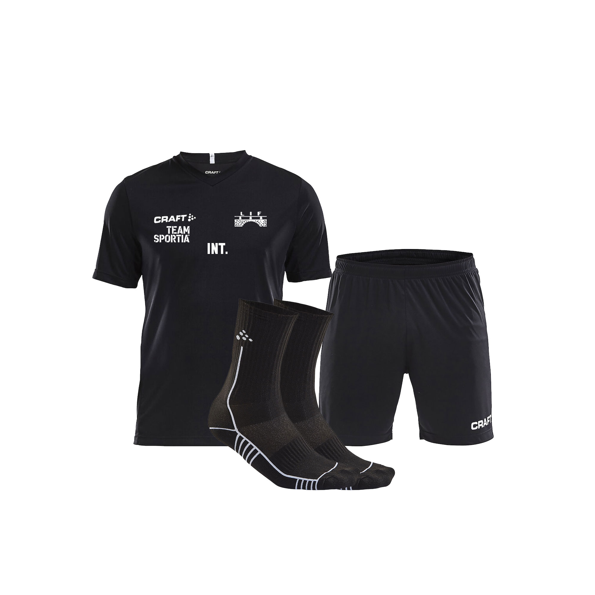 Träningspaket Tee, Shorts, Sockar Dam (LIF)