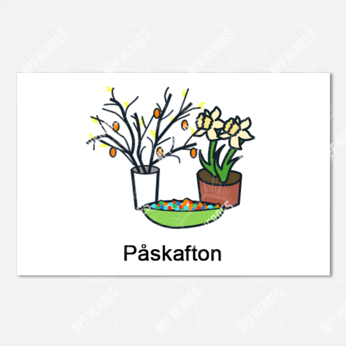 Bildstödsbilder Påsk, 13x9 cm - 2
