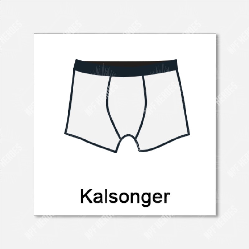 Bildstödsbilder Kläder, 3x3 cm - 2
