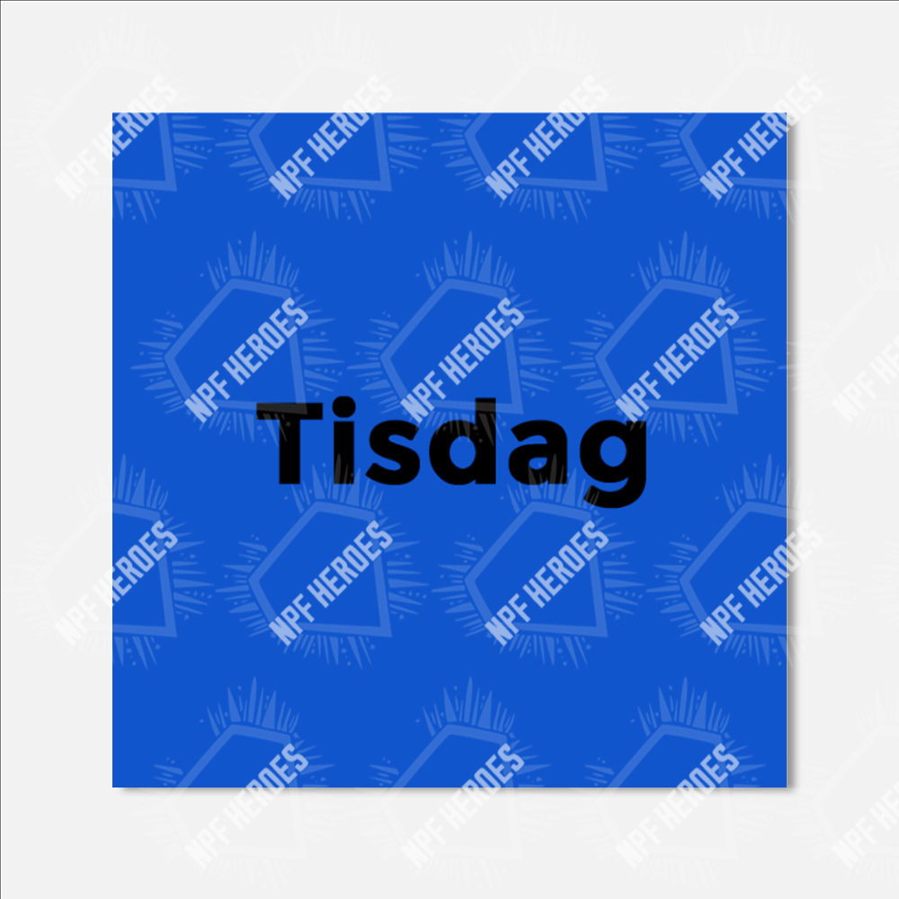 Bildstödsbilder Veckodagar, 5x5 cm - 3