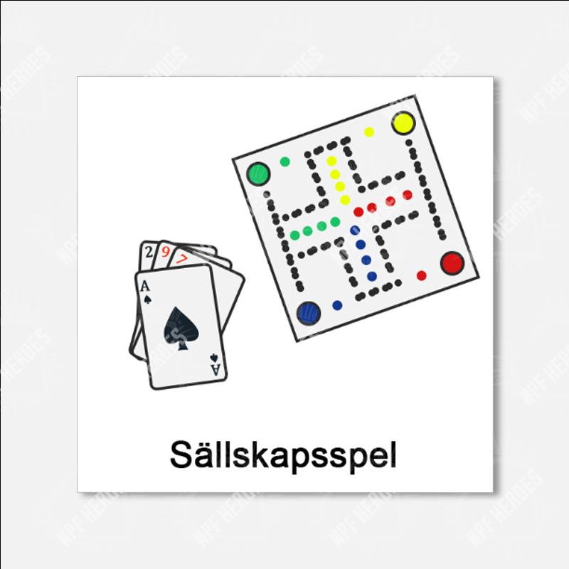 Bildstödsbilder Saker, 3x3 cm - 32