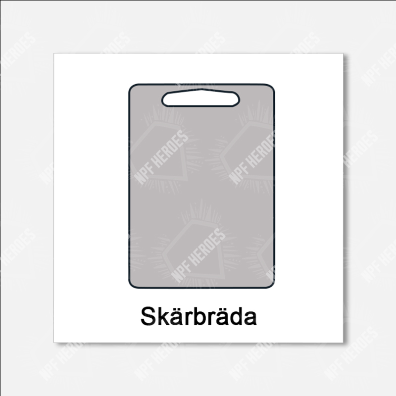 Bildstödsbilder Saker, 3x3 cm - 24