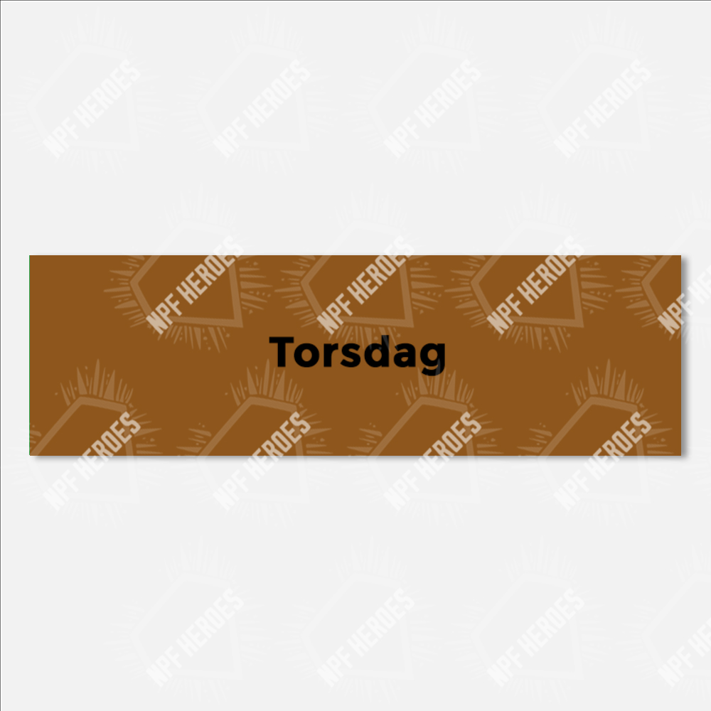 Bildstödsbilder Veckodagar, 13x4 cm - 8