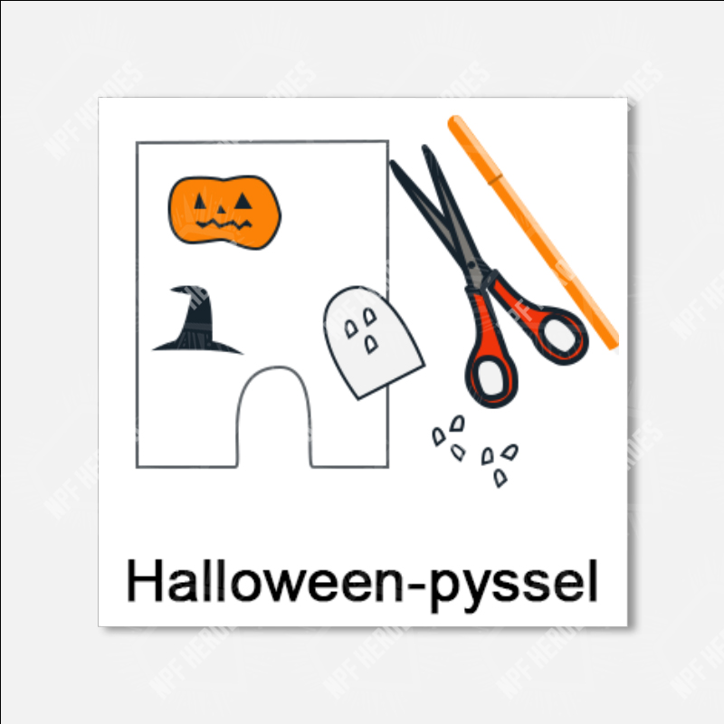 Bildstödsbilder Halloween, 3x3 cm - 2