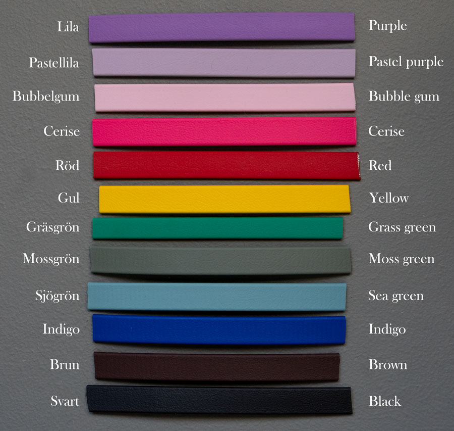 Biothane colors 9 mm