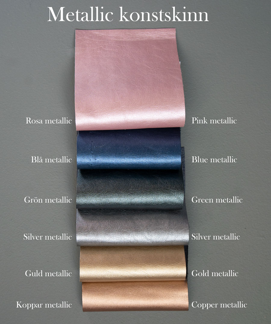 Metallic fux leather
