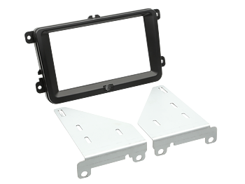 ACV 2-DIN facia plate Seat / Skoda / VW black 100803