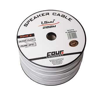 FOUR Connect 4-800267 OFC-cable white 2x1.5mm2, 200m