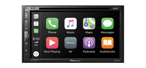 Pioneer 2DIN CD/DVD, 1 USB/ BT, 6,8'' DAB CarPlay AndroidAuto - AVH-Z5200DAB