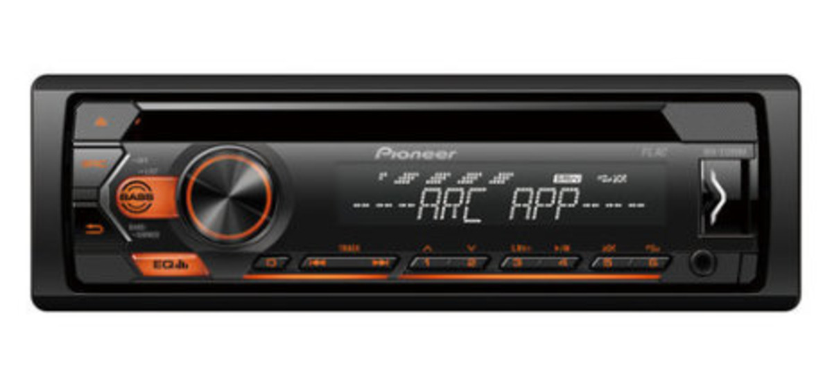 Pioneer DEH-S120UBA 4x50W,MP3,AUX,USB, orange knappbelysning - DEH-S120UBA - 2