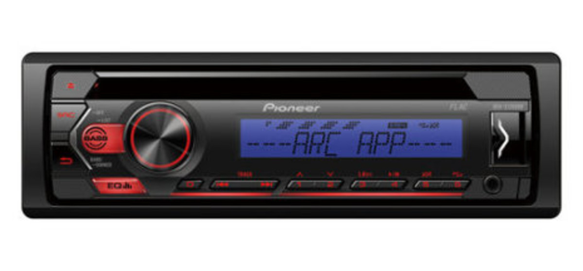 Pioneer DEH-S120UBB 4x50W,MP3,AUX,USB,Blå/röd knapbelysning - DEH-S120UBB - 2