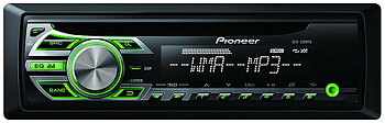 Pioneer DEH-150MPG 4x50W,MP3/WMA/WAV,grön knapbel - DEH-150MPG