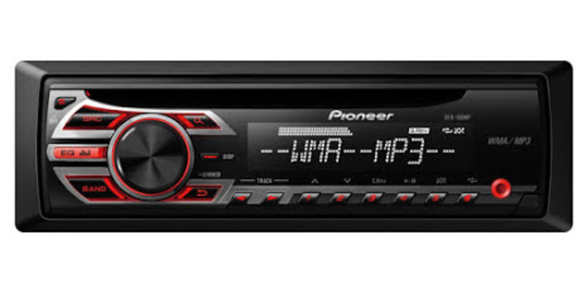 Pioneer DEH-150MP 4x50W,MP3/WMA/WAV,röd knapbely - DEH-150MP - 3