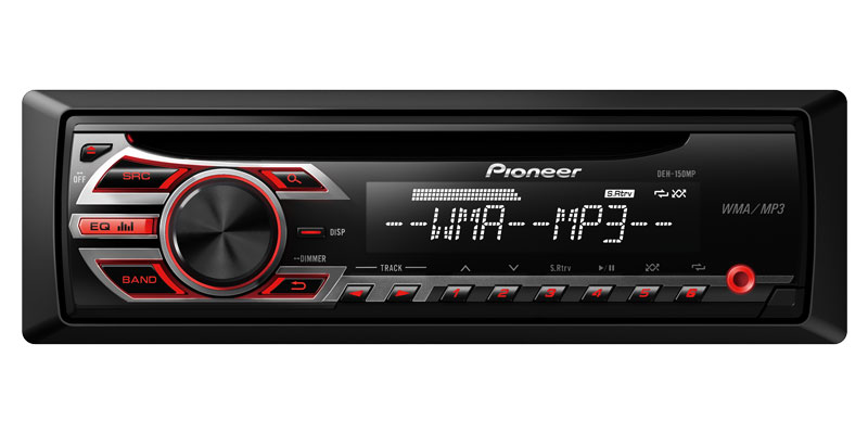 Pioneer DEH-150MP 4x50W,MP3/WMA/WAV,röd knapbely - DEH-150MP - 2