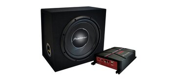 GXT-3730B-SET kraftfullt paket med subwoofer & förstärkare